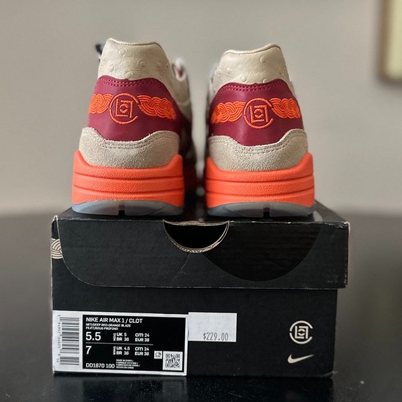 Nike CLOT x Air Max 1 'Kiss of Death' 2021 - Picture 16 of 16